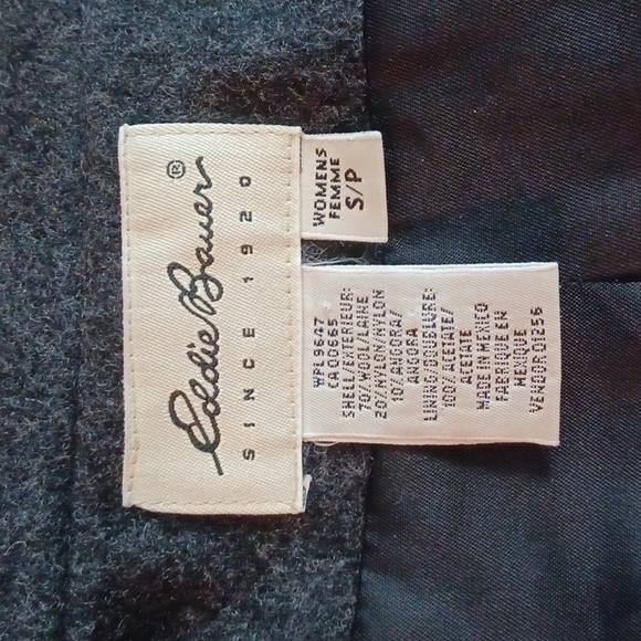 Eddie Bauer Gray Wool Blend Structured Blazer Women's Small oversized blazer - Picture 5 of 17